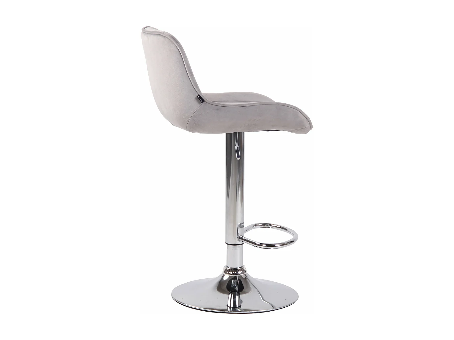 Tabouret de bar chaise métal grise 50 x 50 x 86 cm 10_0005107