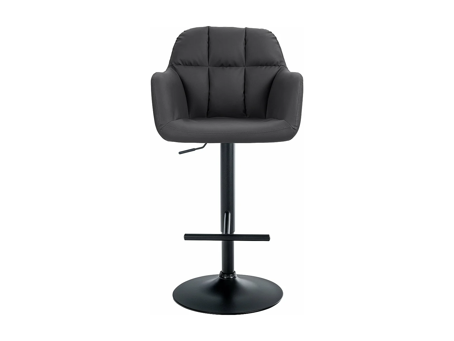 Tabouret de bar chaise métal argentée 57 x 59 x 97 cm 10_0005259