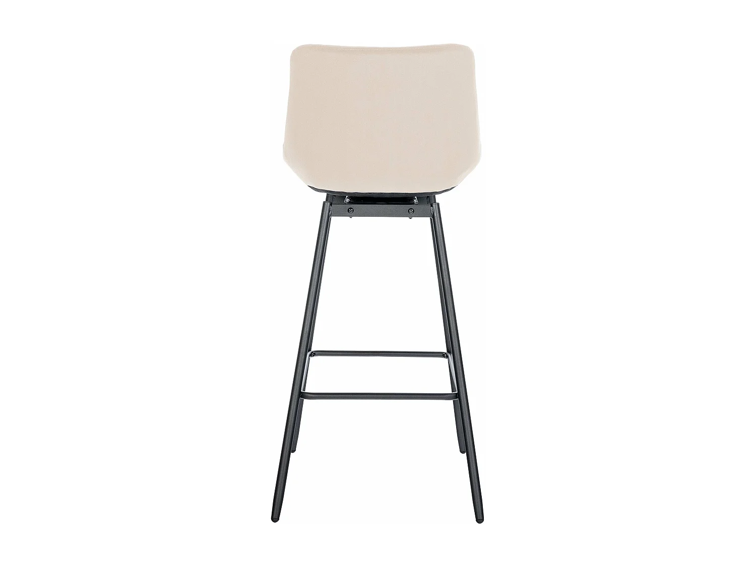 Tabouret de bar pivotant métal crème 49 x 56 x 105 cm 10_0005476