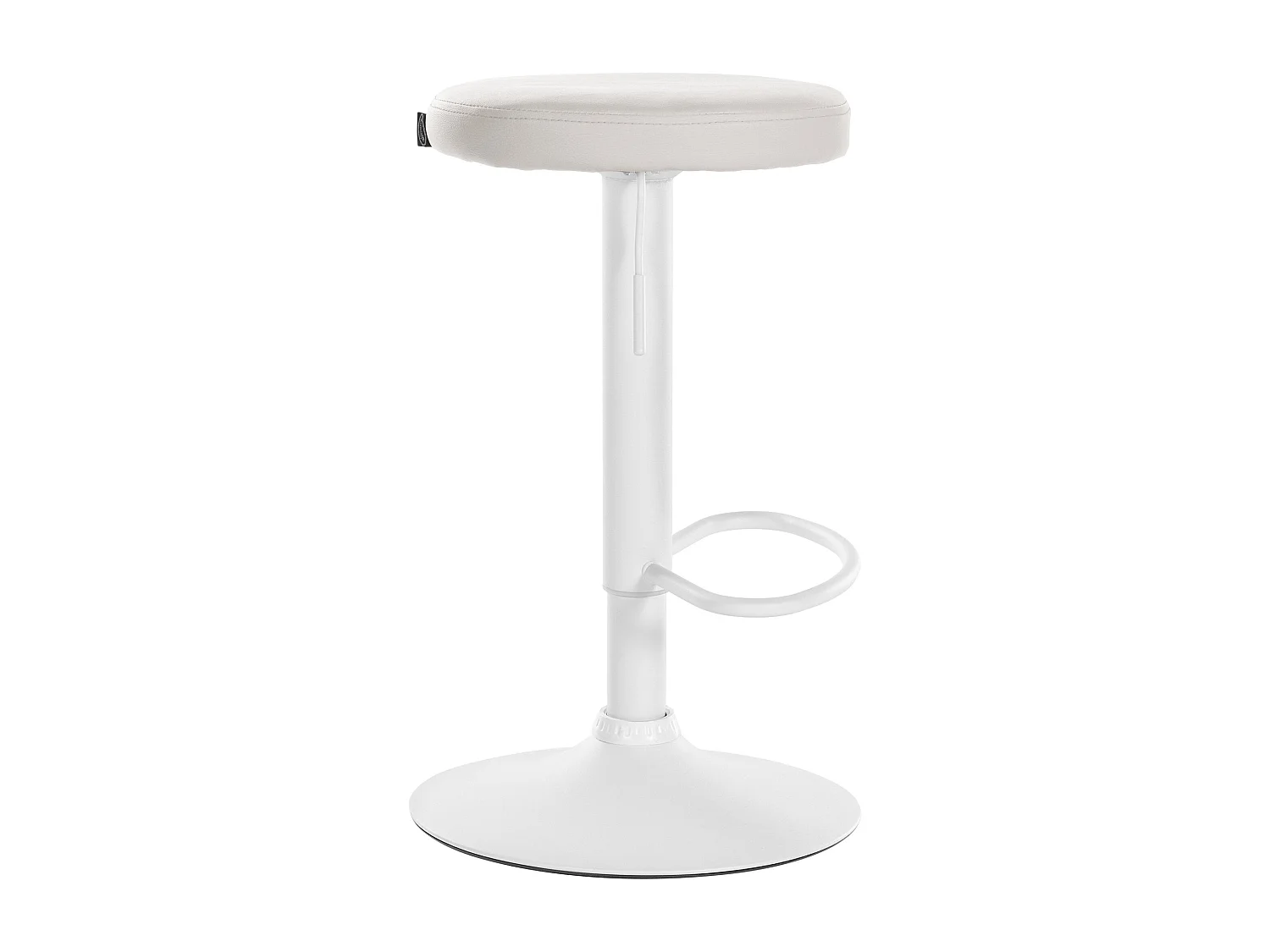 Tabouret de bar x1 métal blanche 38.5 x 38.5 x 60 cm 10_0005346