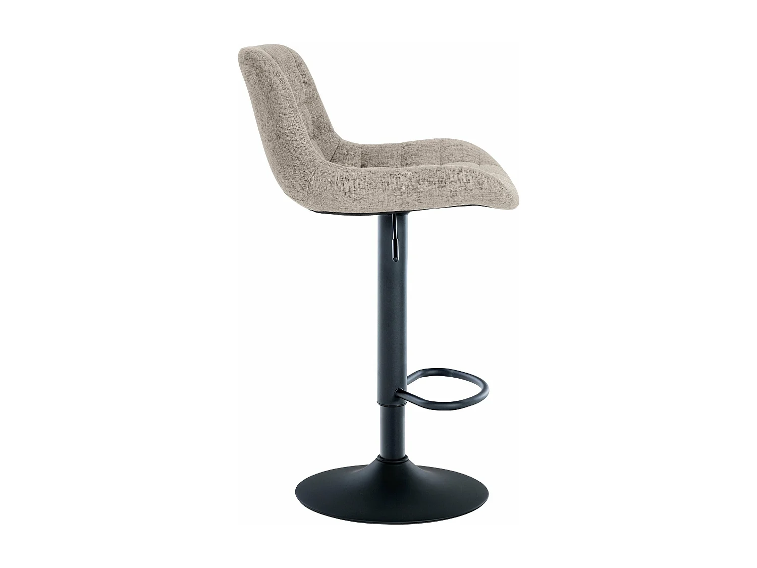 Tabouret de bar x1 métal argentée 48 x 54 x 81 cm 10_0005448