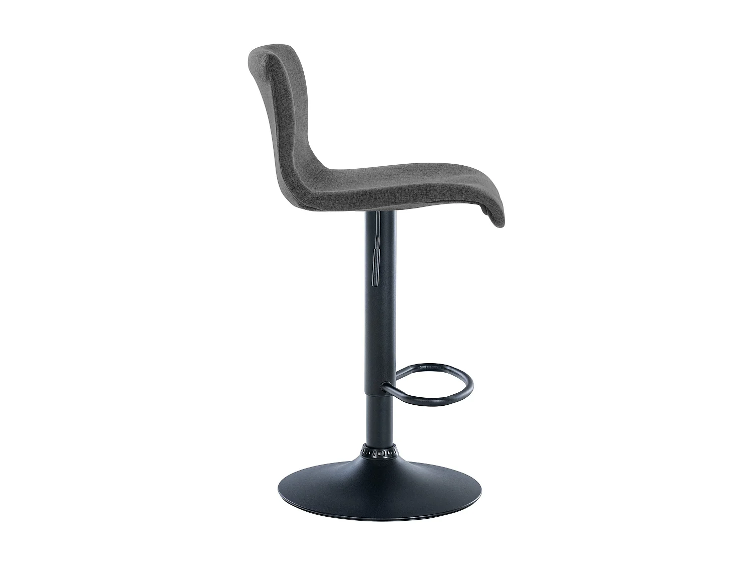 Lot de 2 tabourets métal grise 39 x 36 x 84 cm 10_0004052