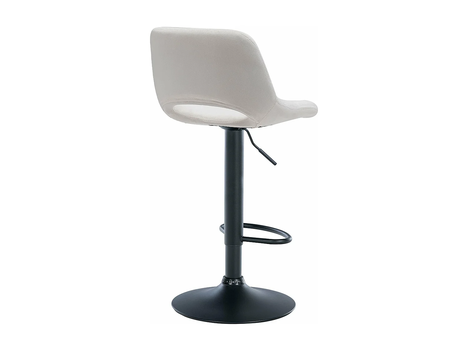 Tabouret de bar chaise métal crème 42 x 46 x 86 cm 10_0004597