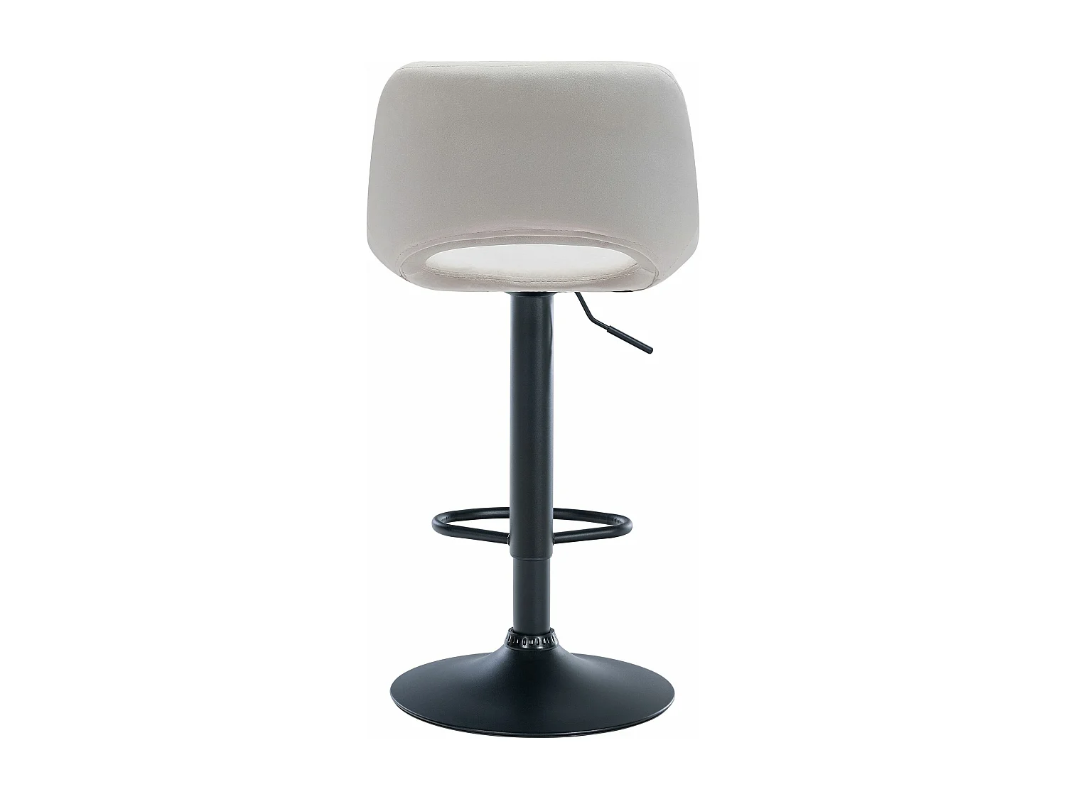 Tabouret de bar chaise métal crème 42 x 46 x 86 cm 10_0004597