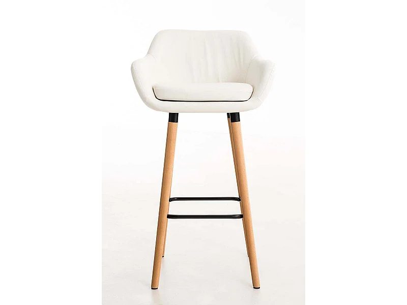 Tabouret de bar lounge métal blanche 55 x 46 x 99 cm 10_0004909