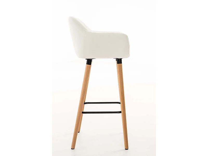 Tabouret de bar lounge métal blanche 55 x 46 x 99 cm 10_0004909
