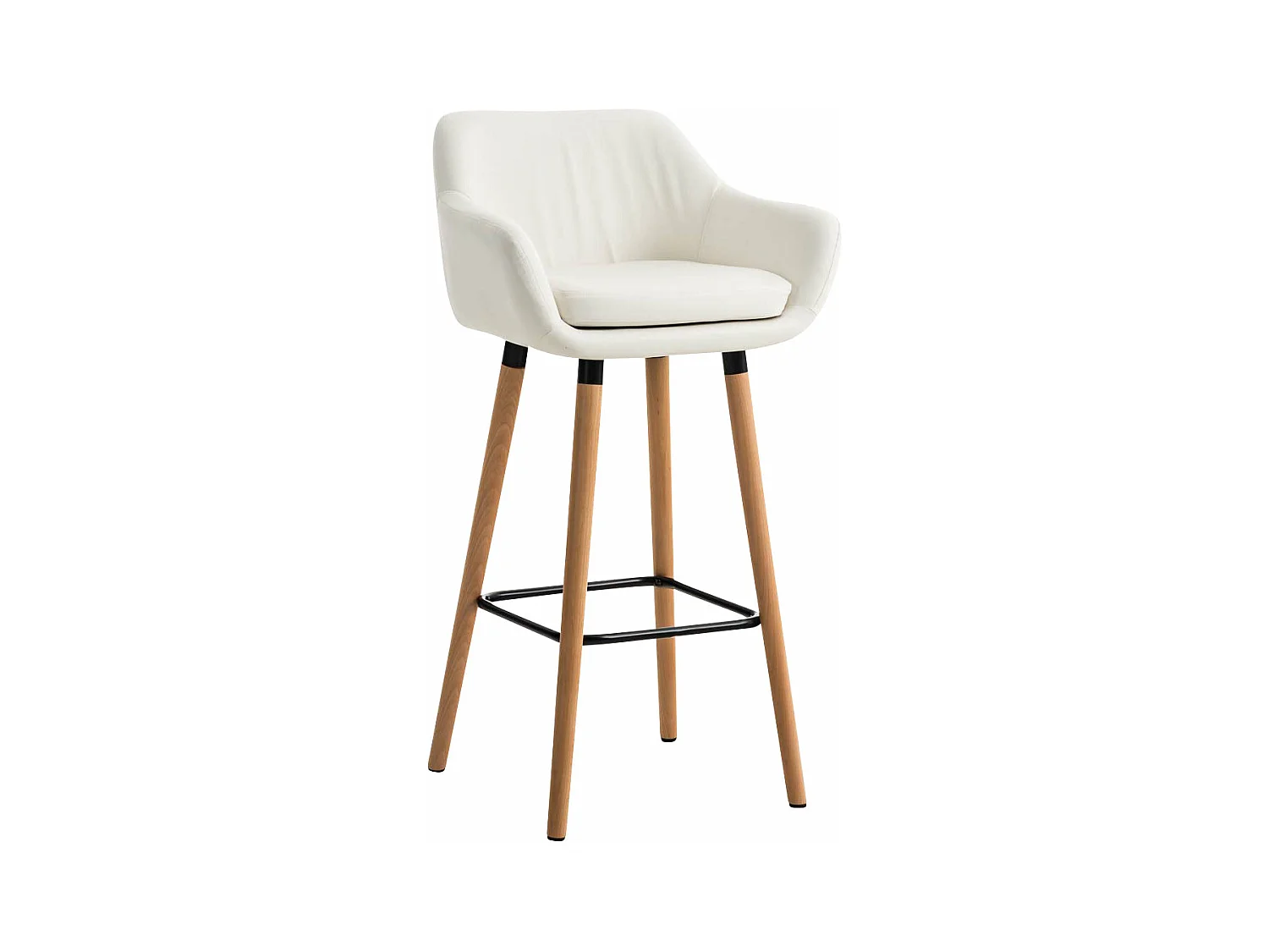 Tabouret de bar lounge métal blanche 55 x 46 x 99 cm 10_0004909