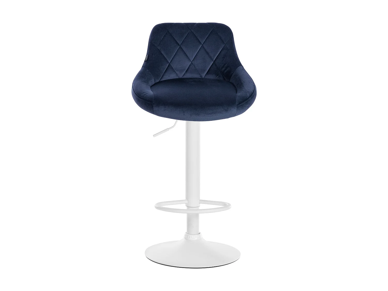 Lot de 2 tabourets métal blanche 46 x 49 x 83 cm 10_0004270