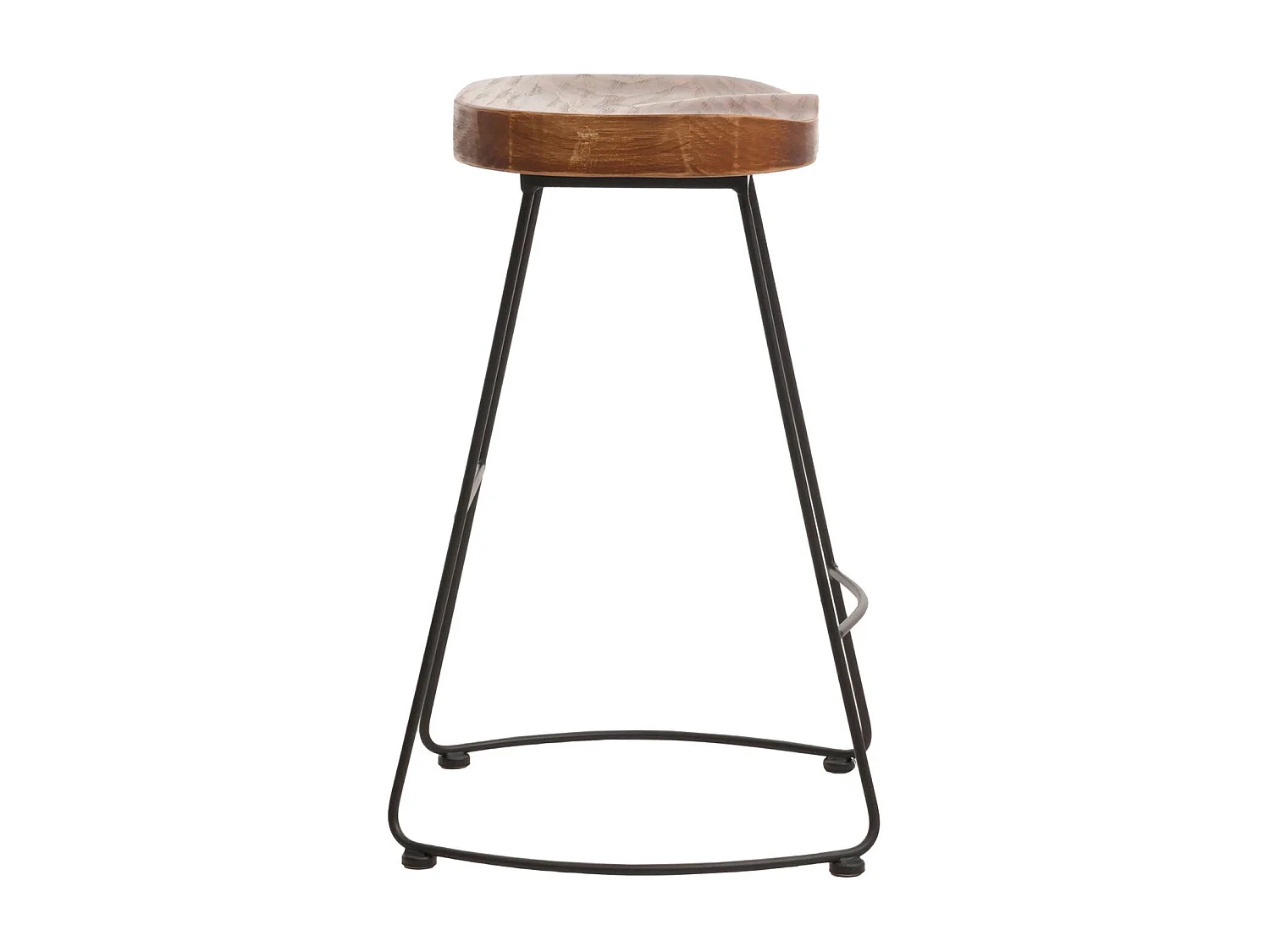 Tabouret de bar chaise métal marron 54 x 45 x 65 cm 04_0008591