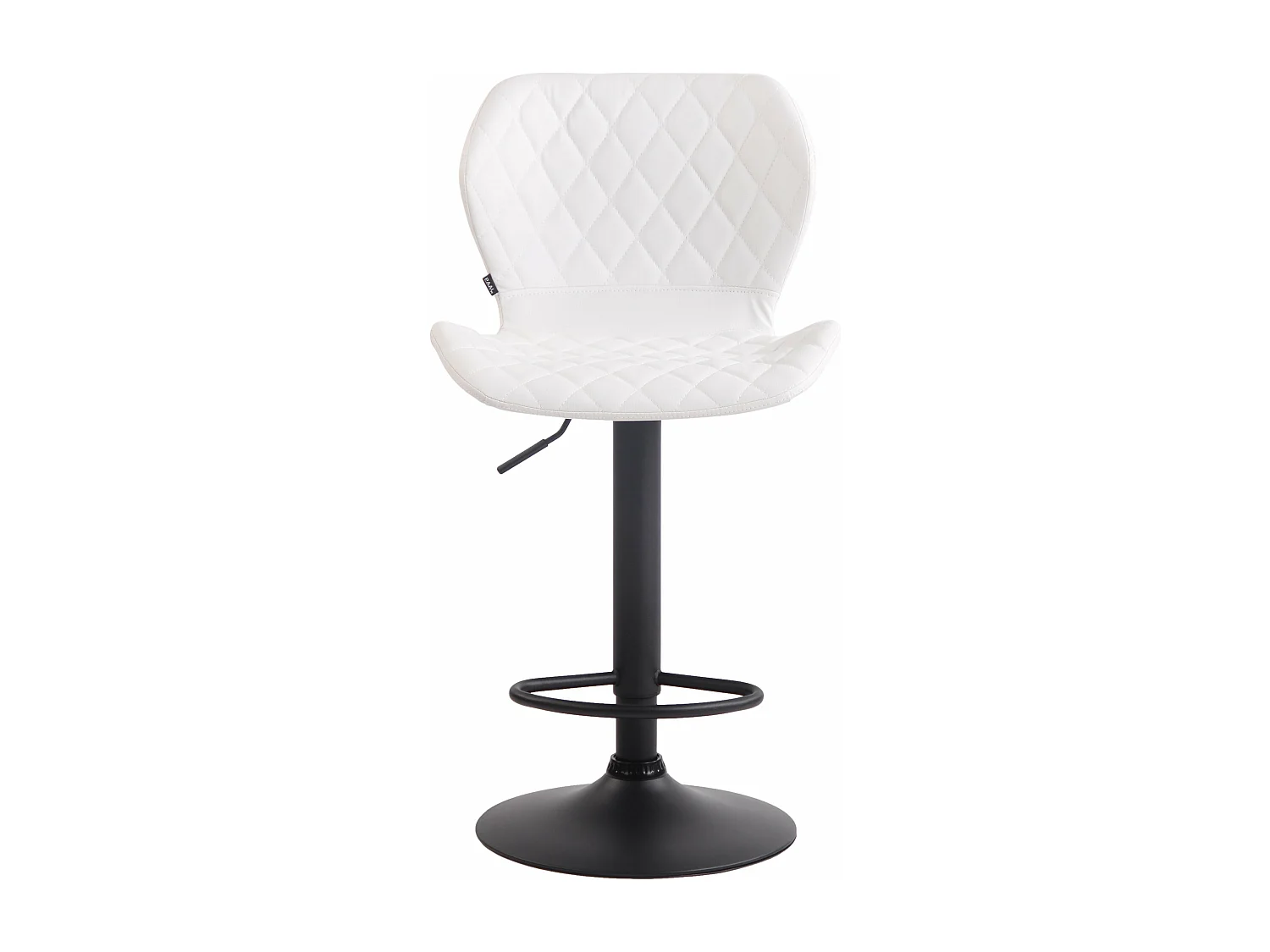 Lot de 2 tabourets métal blanche 47 x 51 x 88 cm 10_0004106