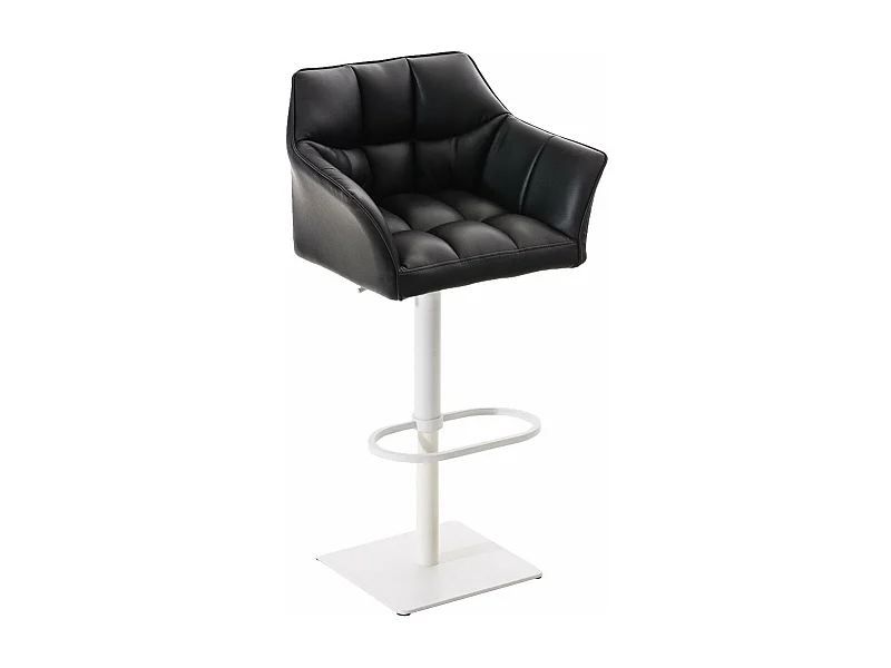 Tabouret de bar chaise métal blanche 64 x 45 x 88 cm 10_0004740