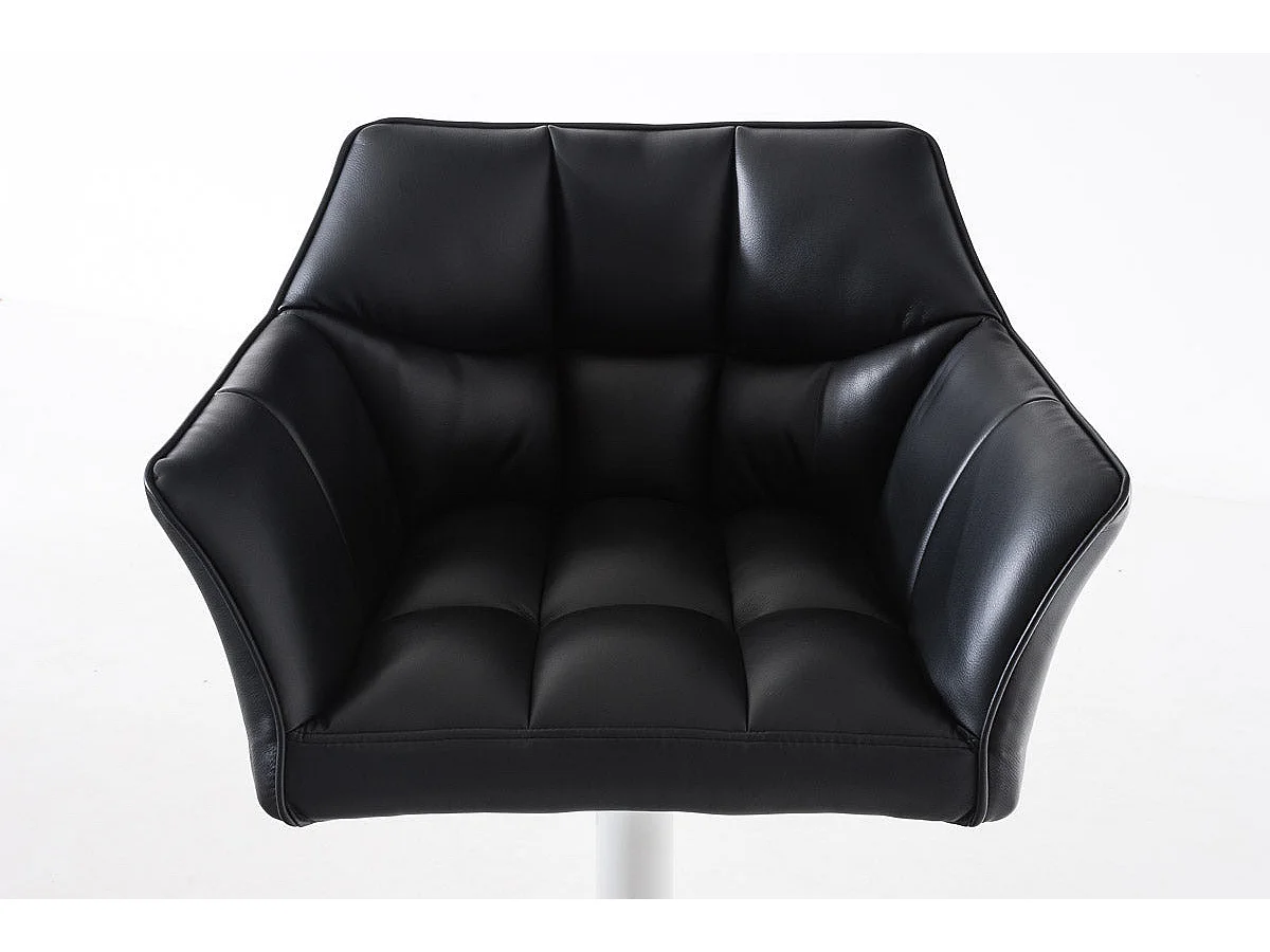 Tabouret de bar chaise métal blanche 64 x 45 x 88 cm 10_0004740