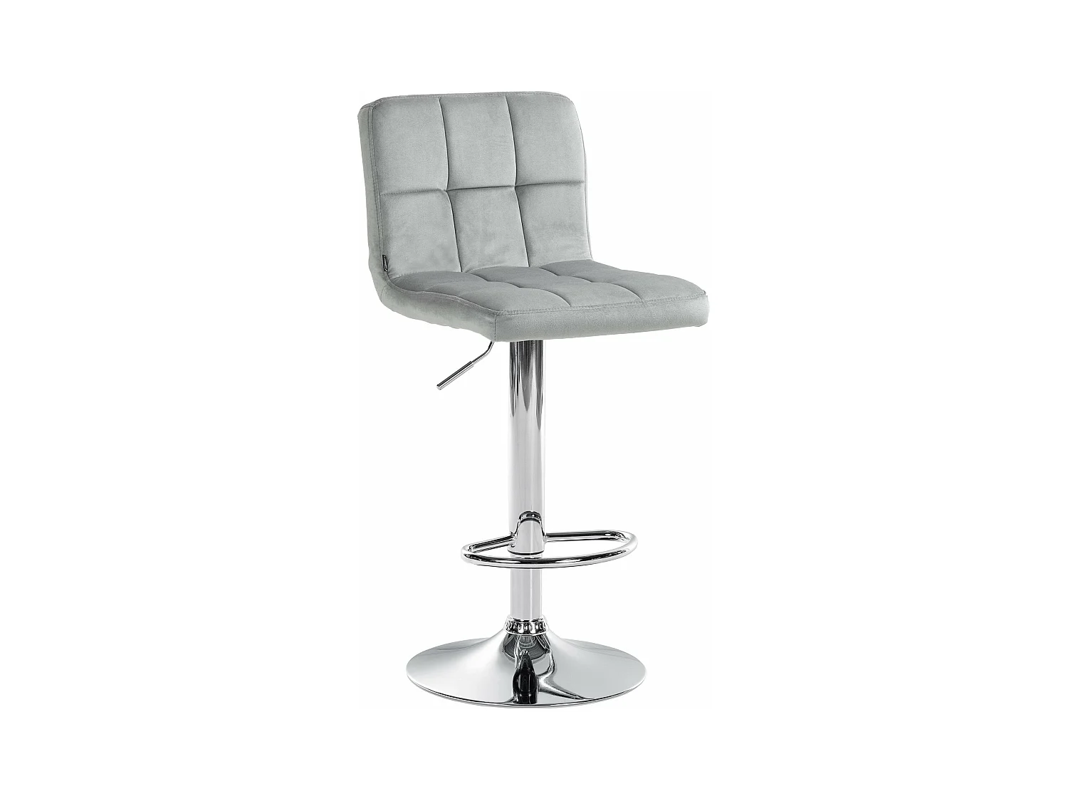 Tabouret de bar chaise métal grise 46 x 47 x 94 cm 10_0005326