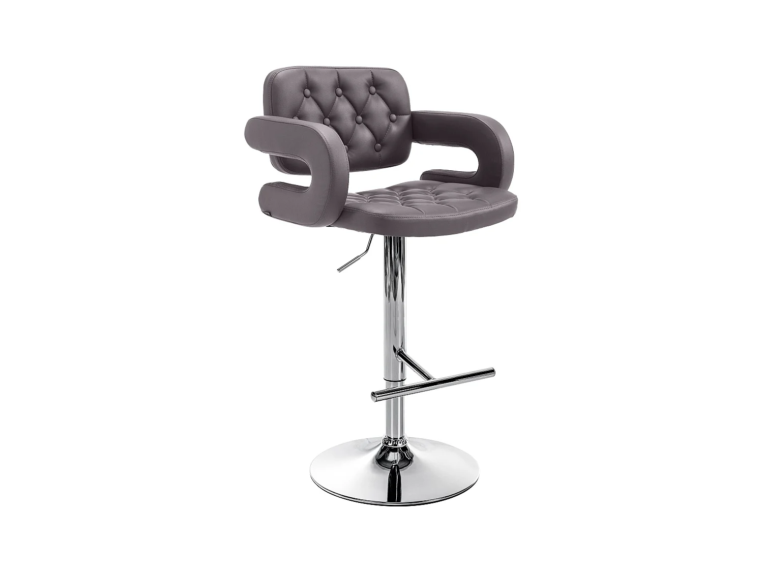 Tabouret de bar x1 métal marron 62 x 55 x 103 cm 10_0004790