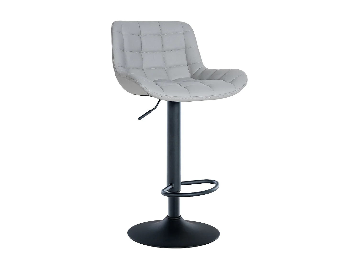 Tabouret de bar x1 métal grise 48 x 54 x 81 cm 10_0005445