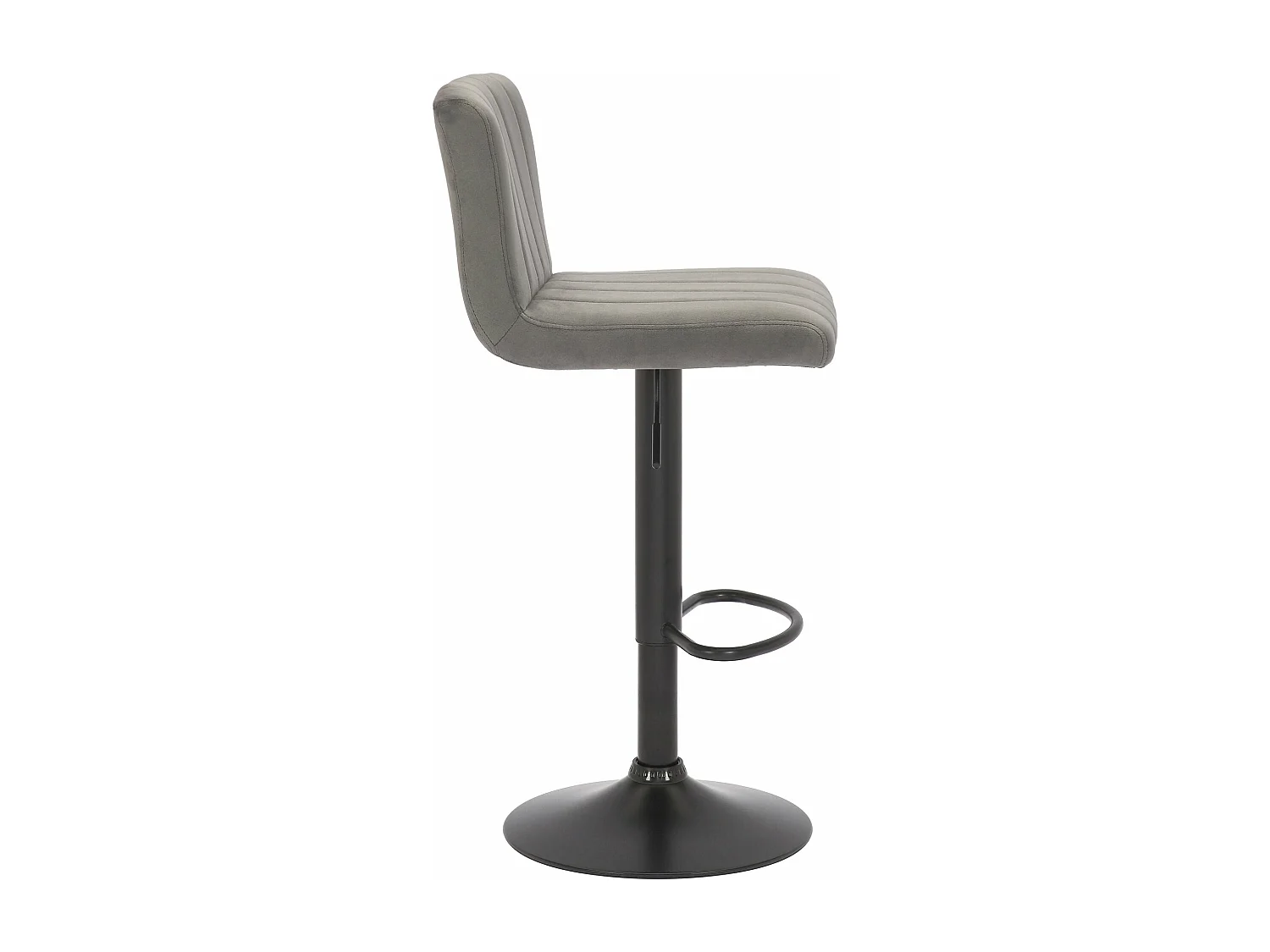 Lot de 2 tabourets métal grise 40 x 50 x 85 cm 10_0004227