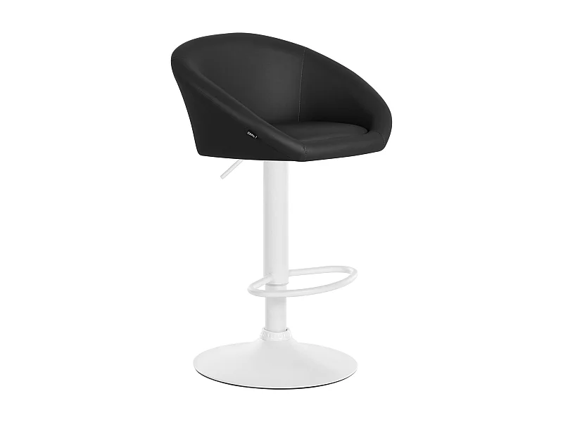 Tabouret de bar assise métal blanche 55 x 51 x 86 cm 10_0004768