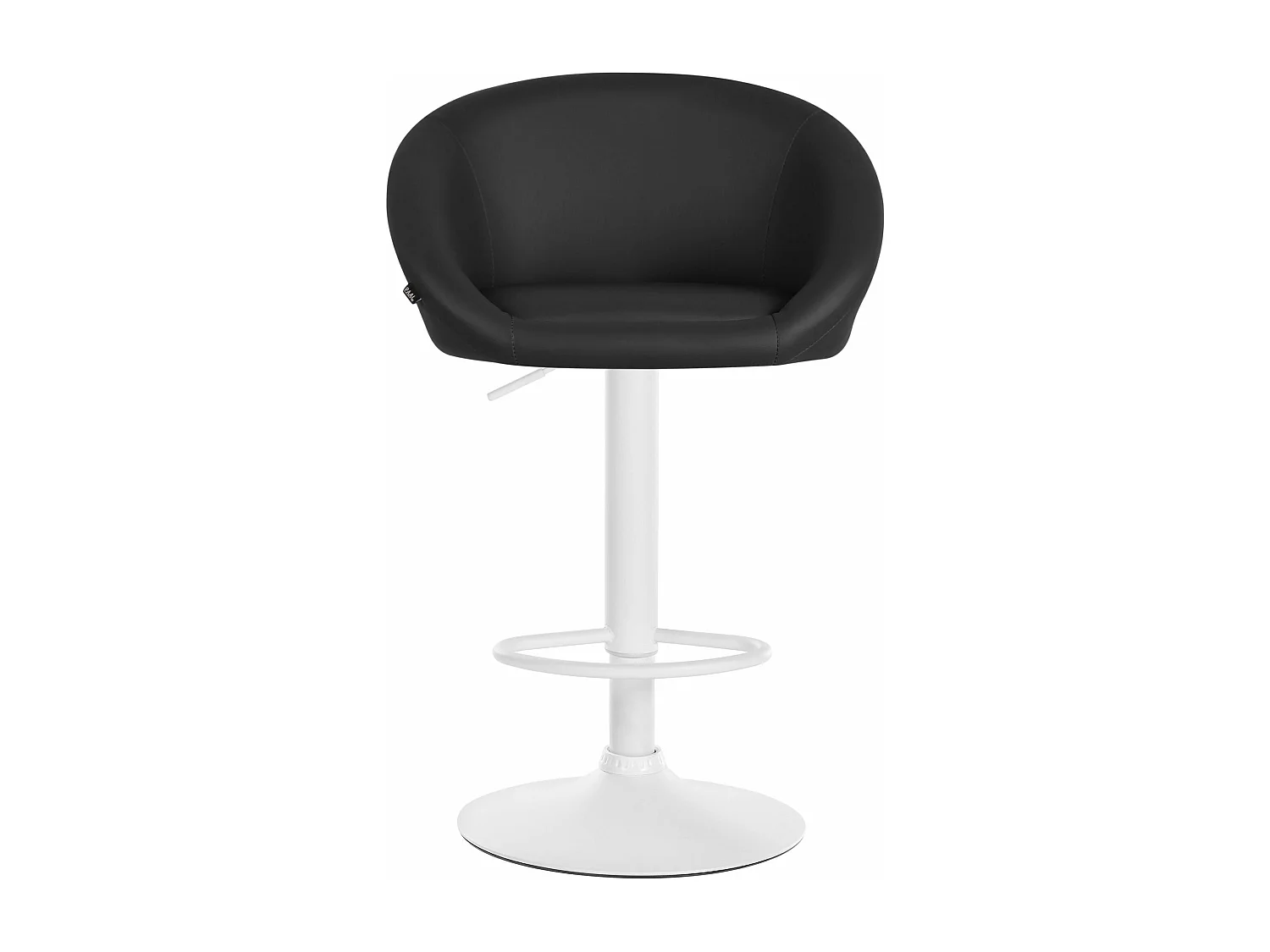 Tabouret de bar assise métal blanche 55 x 51 x 86 cm 10_0004768