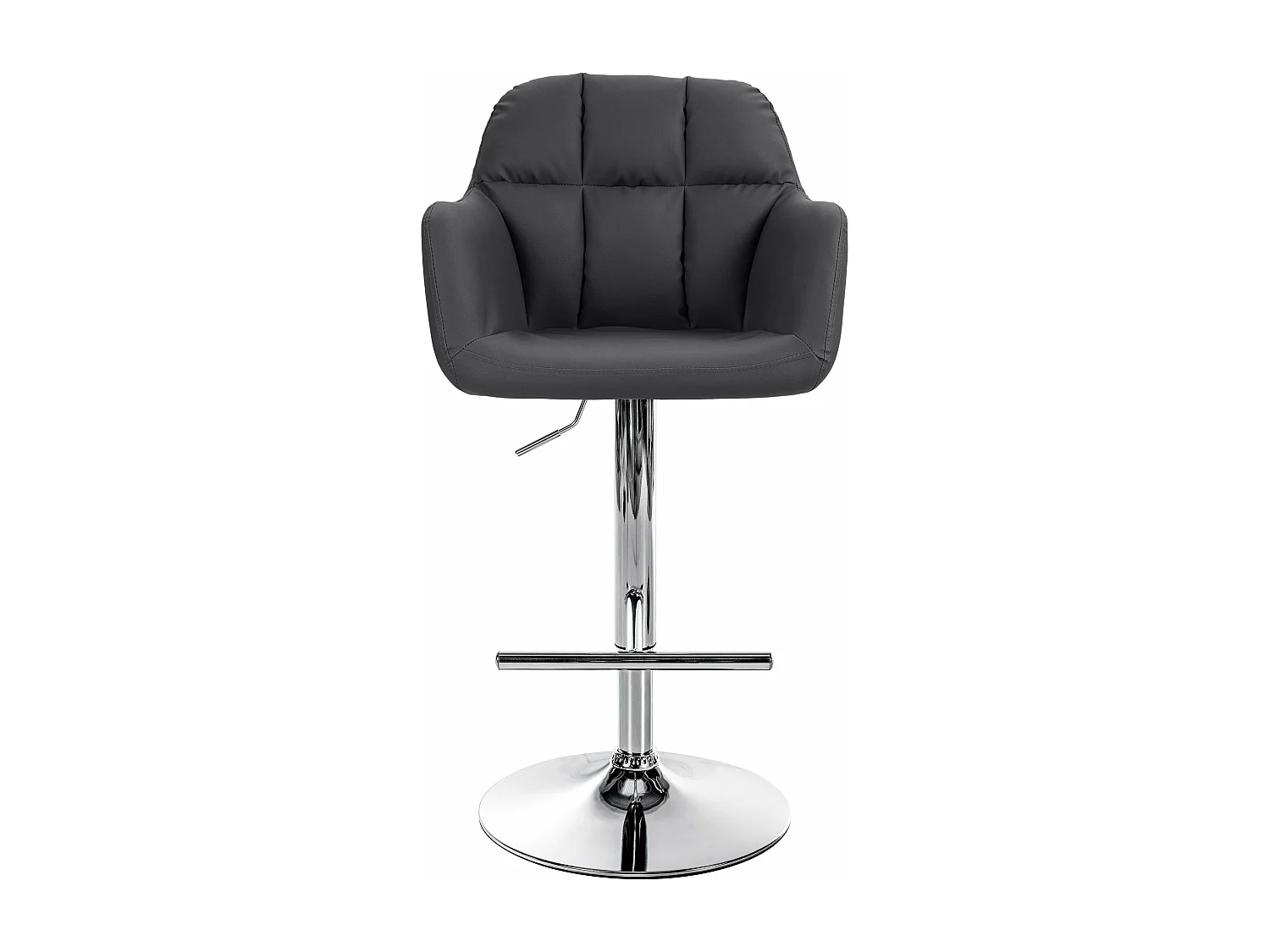 Tabouret de bar chaise métal argentée 57 x 59 x 97 cm 10_0005254