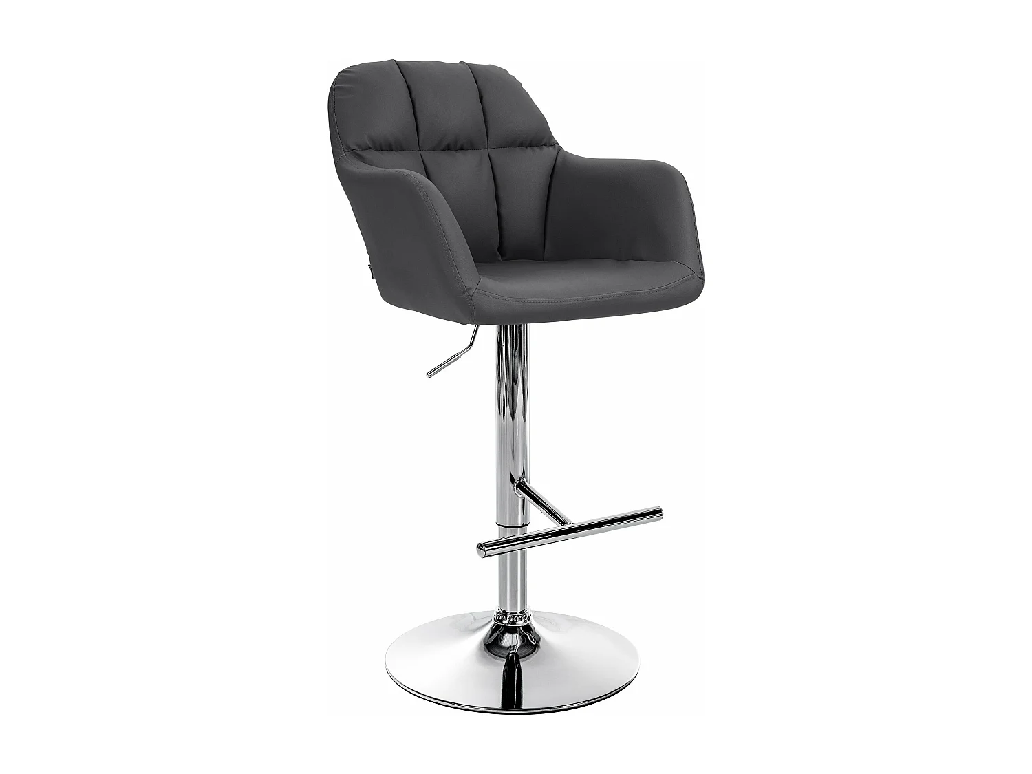 Tabouret de bar chaise métal argentée 57 x 59 x 97 cm 10_0005254