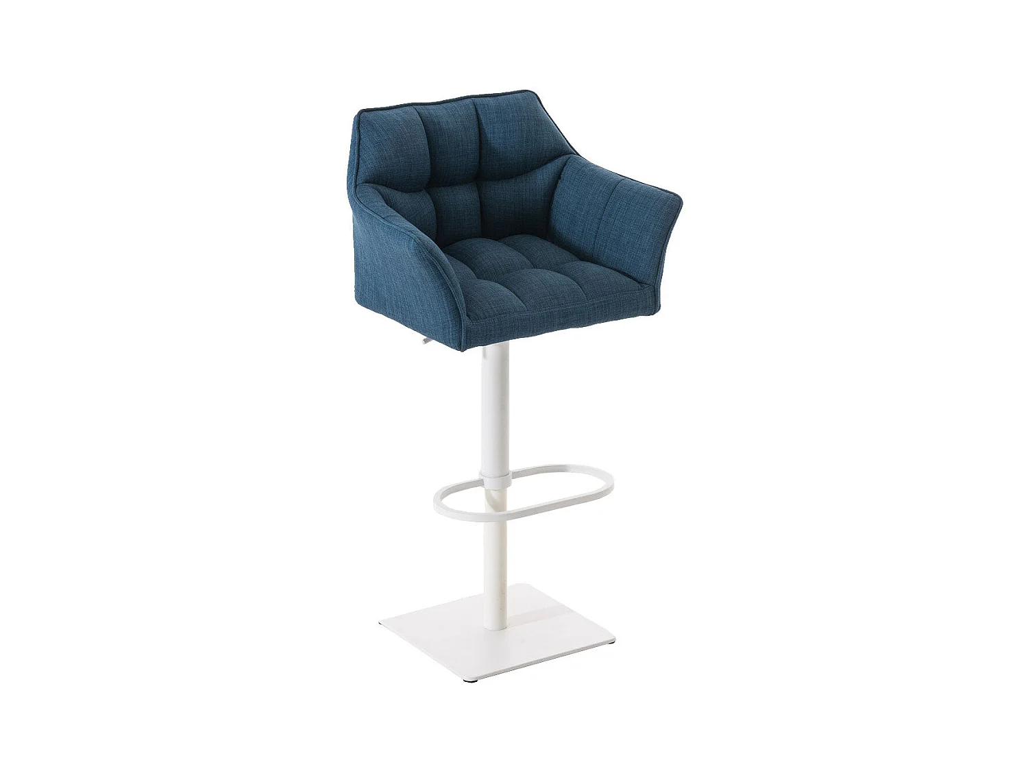 Tabouret de bar chaise métal blanche 64 x 45 x 88 cm 10_0004751
