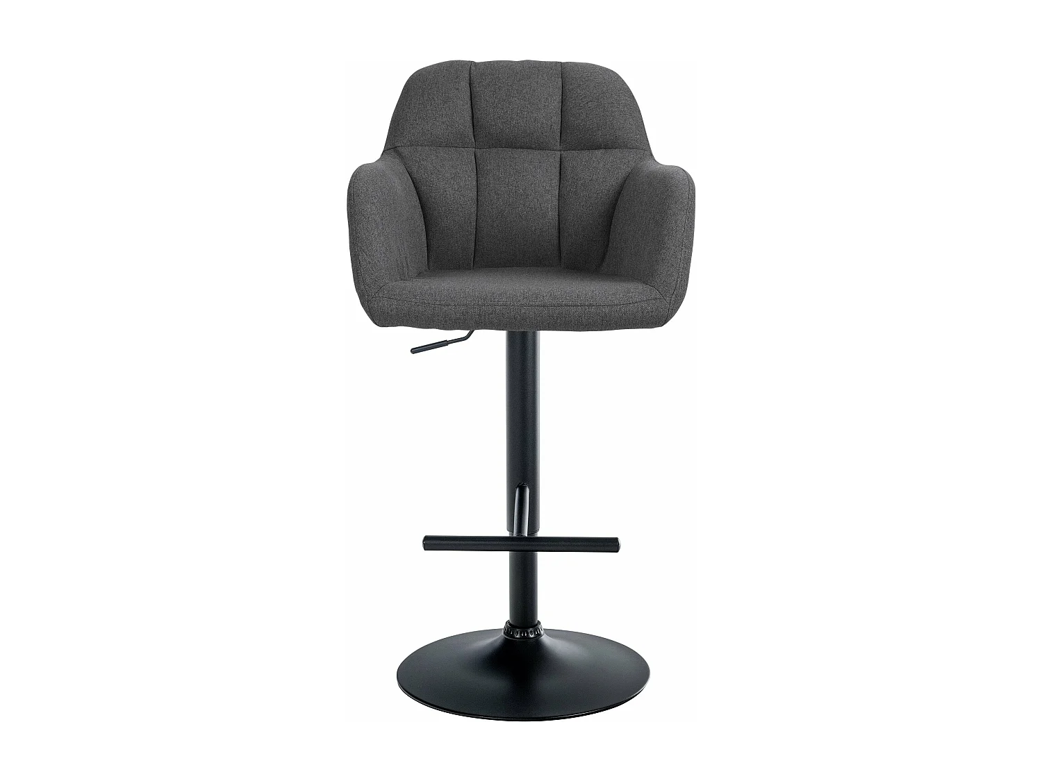 Tabouret de bar chaise métal grise 57 x 59 x 97 cm 10_0005279