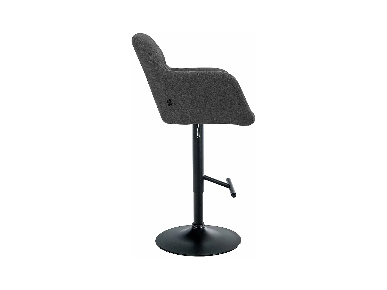 Tabouret de bar chaise métal grise 57 x 59 x 97 cm 10_0005279