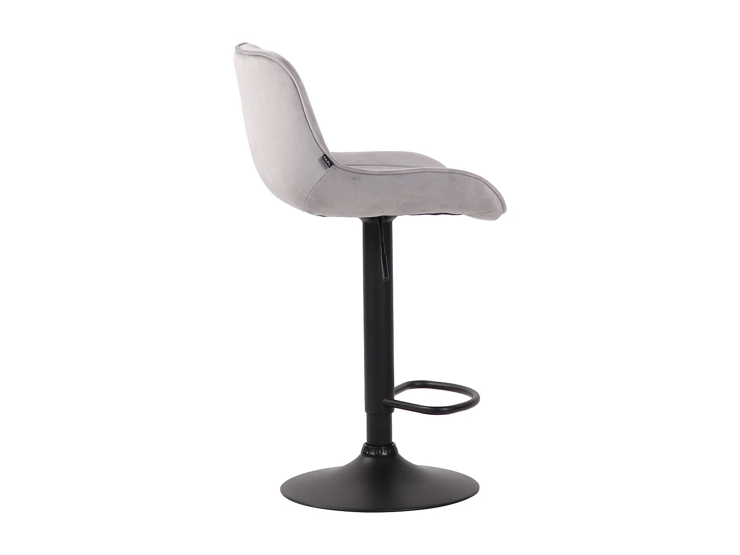 Tabouret de bar chaise métal grise 50 x 50 x 86 cm 10_0005113