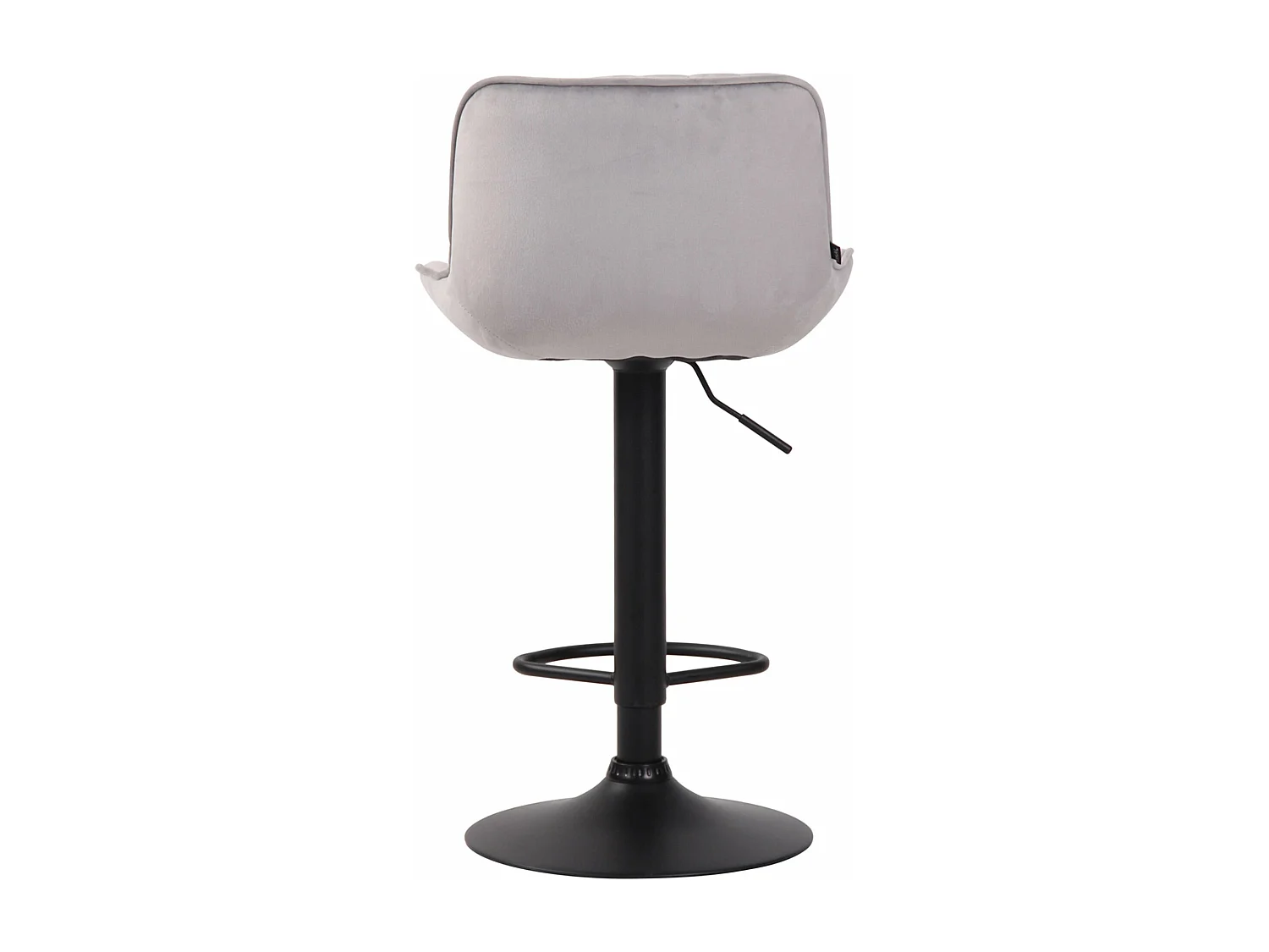 Tabouret de bar chaise métal grise 50 x 50 x 86 cm 10_0005113