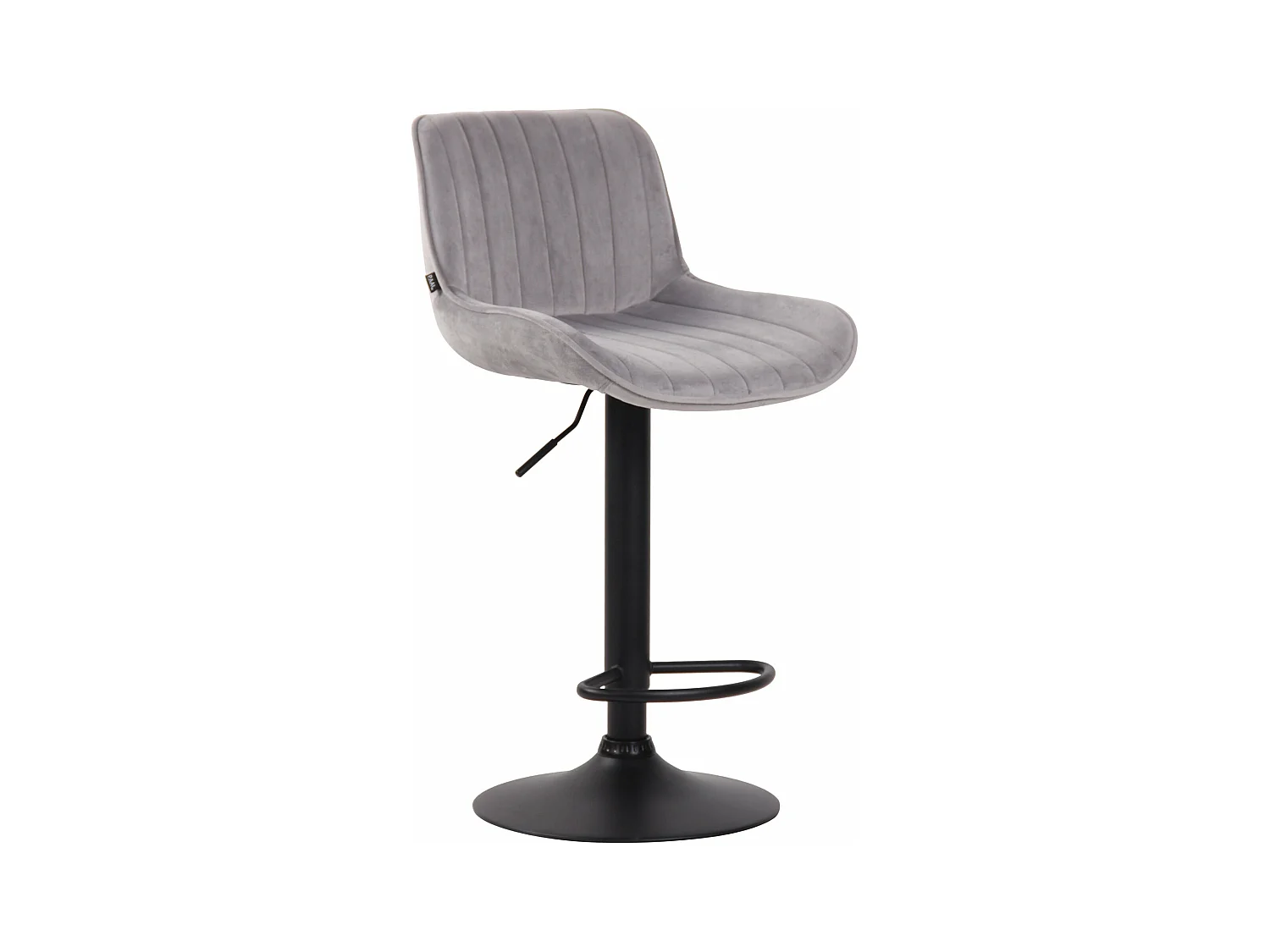 Tabouret de bar chaise métal grise 50 x 50 x 86 cm 10_0005113