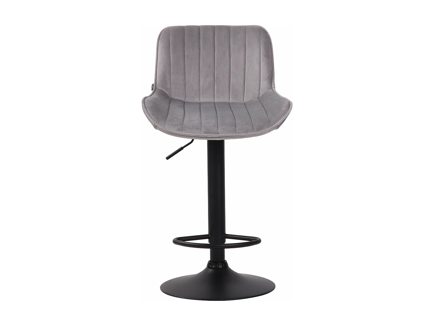 Tabouret de bar chaise métal grise 50 x 50 x 86 cm 10_0005113