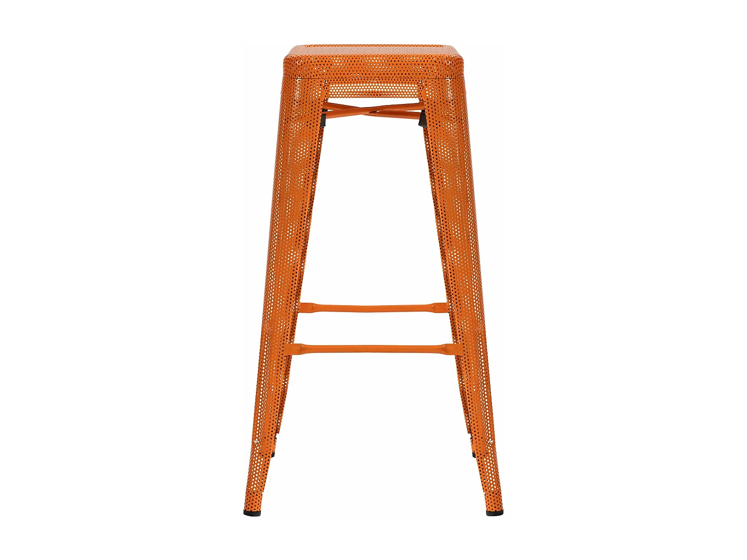 Tabouret de bar avec métal argentée 43 x 43 x 77 cm 10_0004870