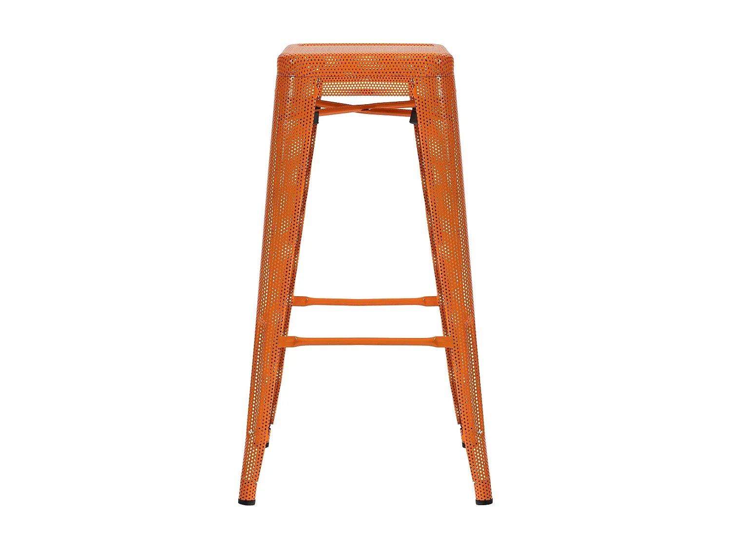 Tabouret de bar avec métal argentée 43 x 43 x 77 cm 10_0004870