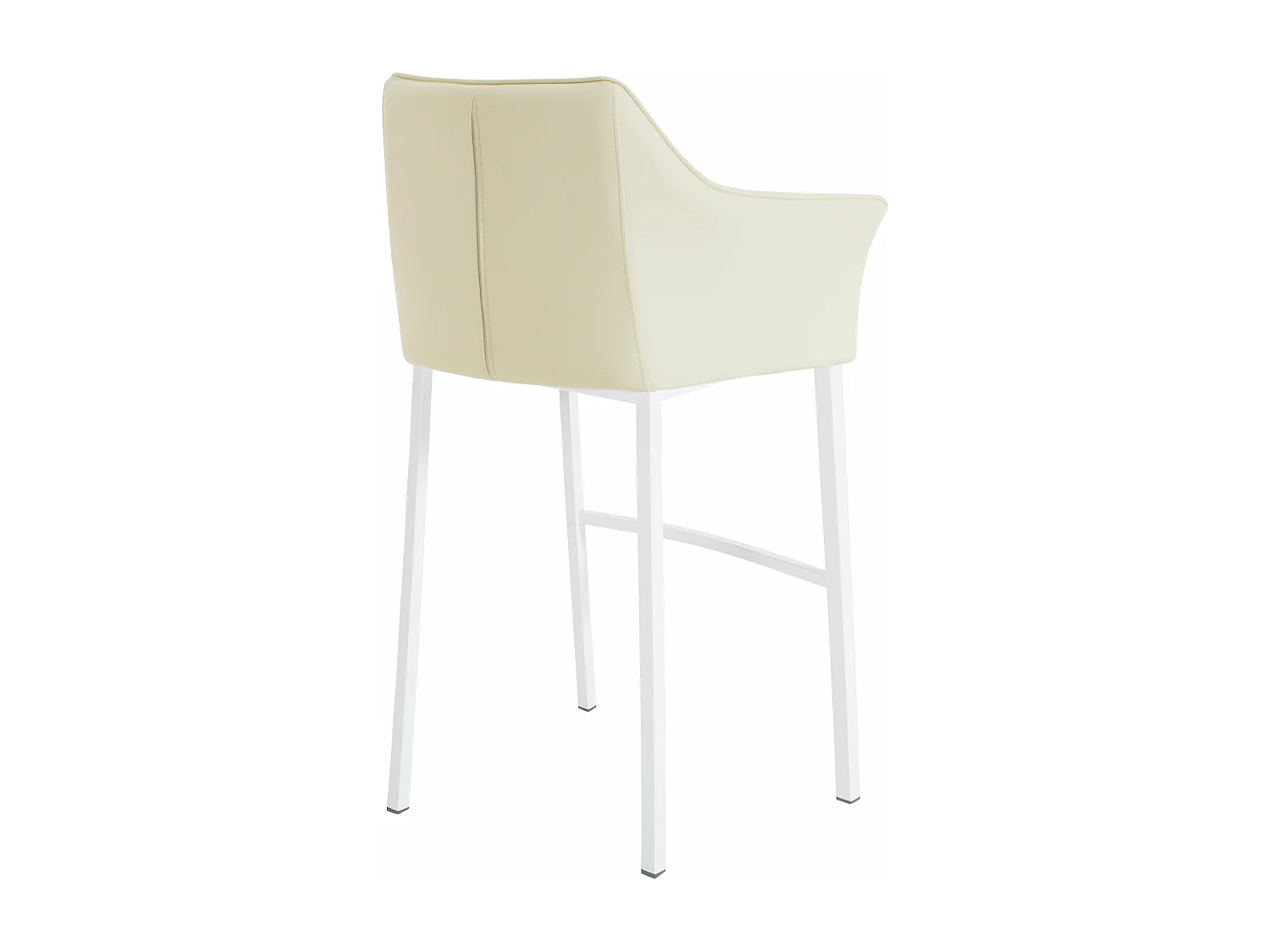 Tabouret de bar chaise métal blanche 64 x 48 x 110 cm 10_0004729