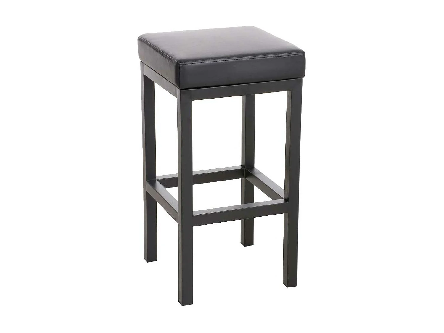 Tabouret de bar x1 métal argentée 41 x 41 x 80 cm 10_0005406