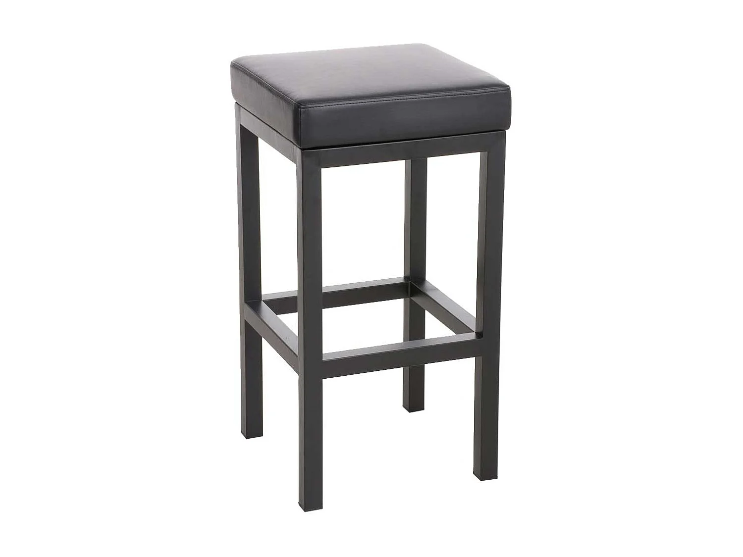 Tabouret de bar x1 métal argentée 41 x 41 x 80 cm 10_0005406