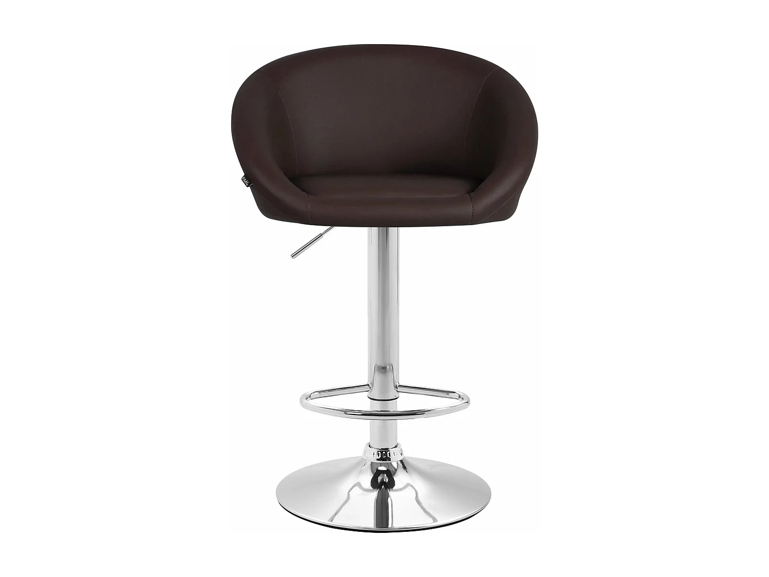 Lot de 2 tabourets métal marron 55 x 51 x 86 cm 10_0004349