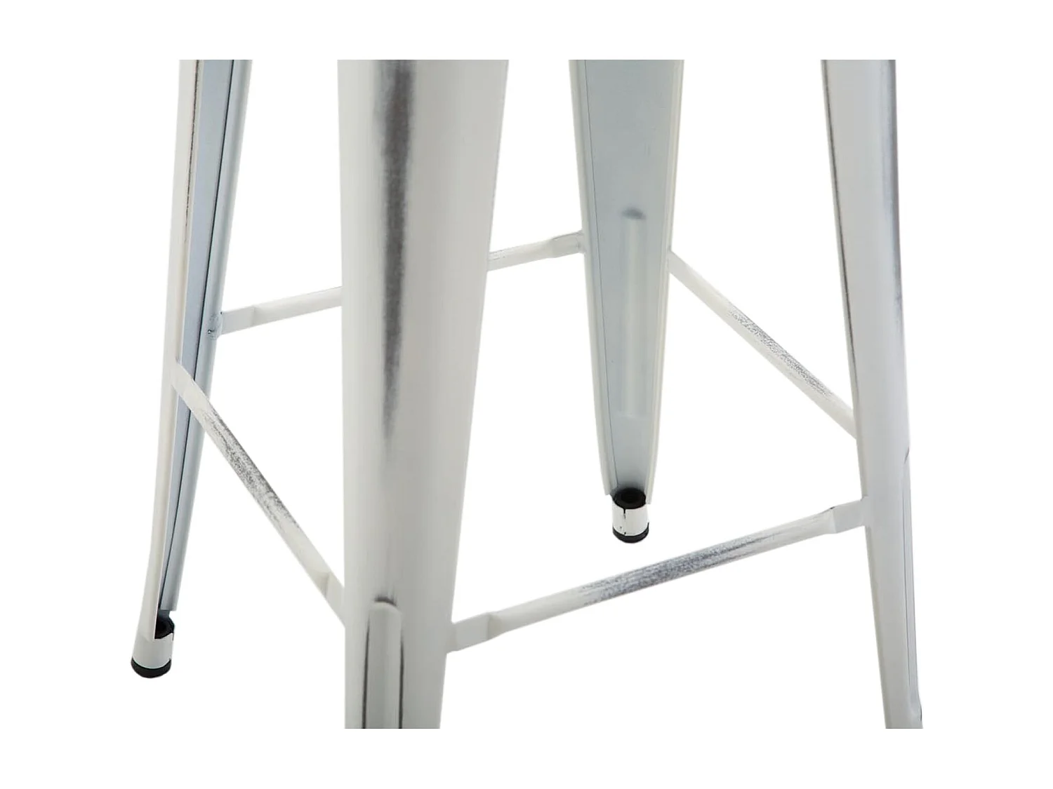 Tabouret de bar x1 métal blanche 43 x 43 x 76 cm 10_0005006