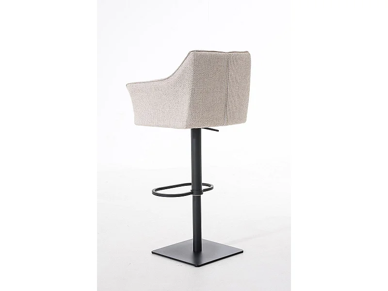 Tabouret de bar chaise métal crème 64 x 45 x 88 cm 10_0004695