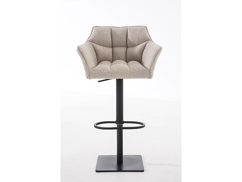 Tabouret de bar chaise métal crème 64 x 45 x 88 cm 10_0004695