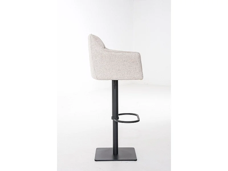 Tabouret de bar chaise métal crème 64 x 45 x 88 cm 10_0004695