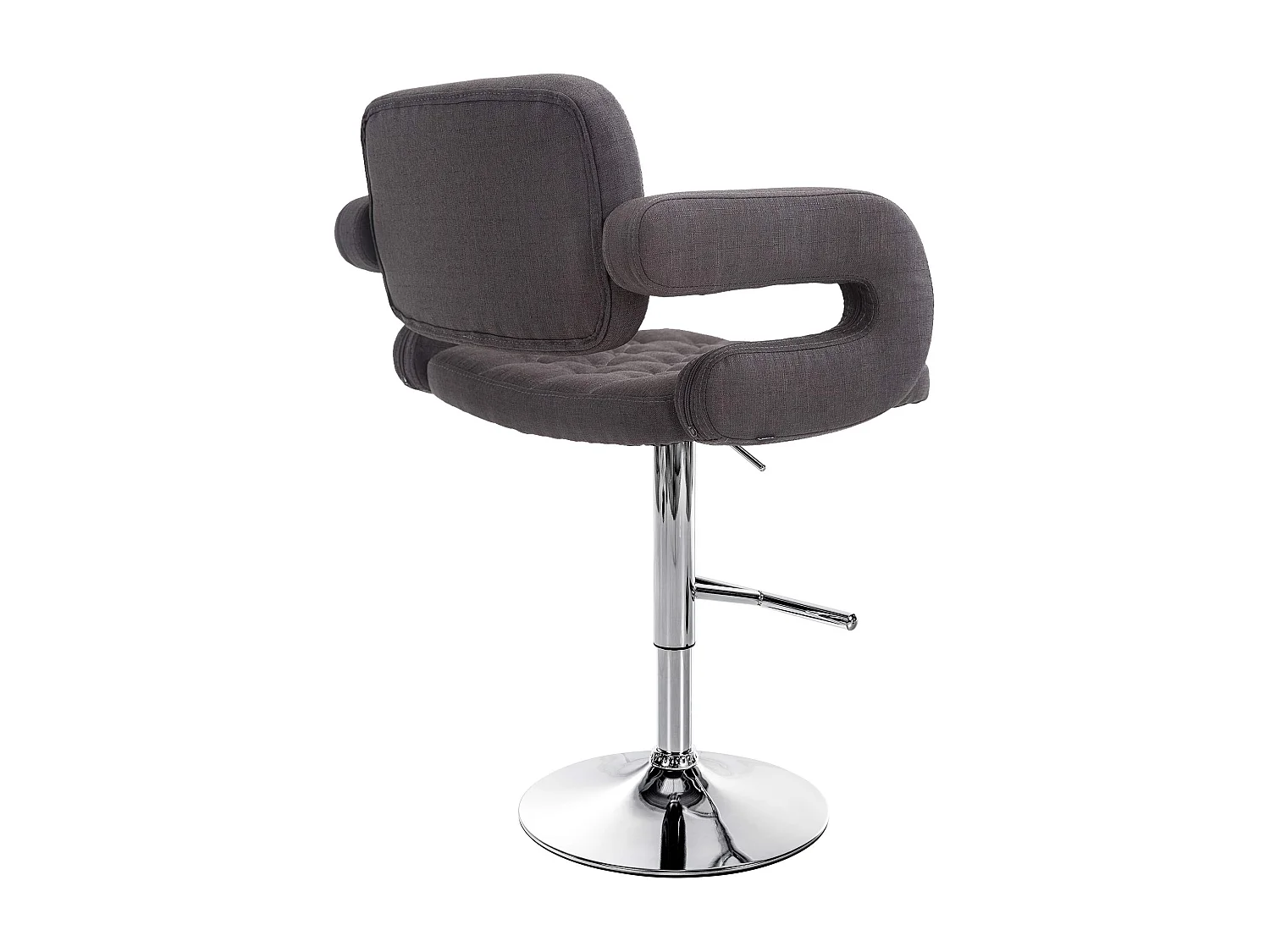 Tabouret de bar x1 métal grise 62 x 55 x 103 cm 10_0004793