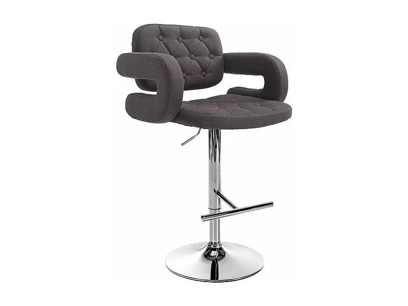 Tabouret de bar x1 métal grise 62 x 55 x 103 cm 10_0004793