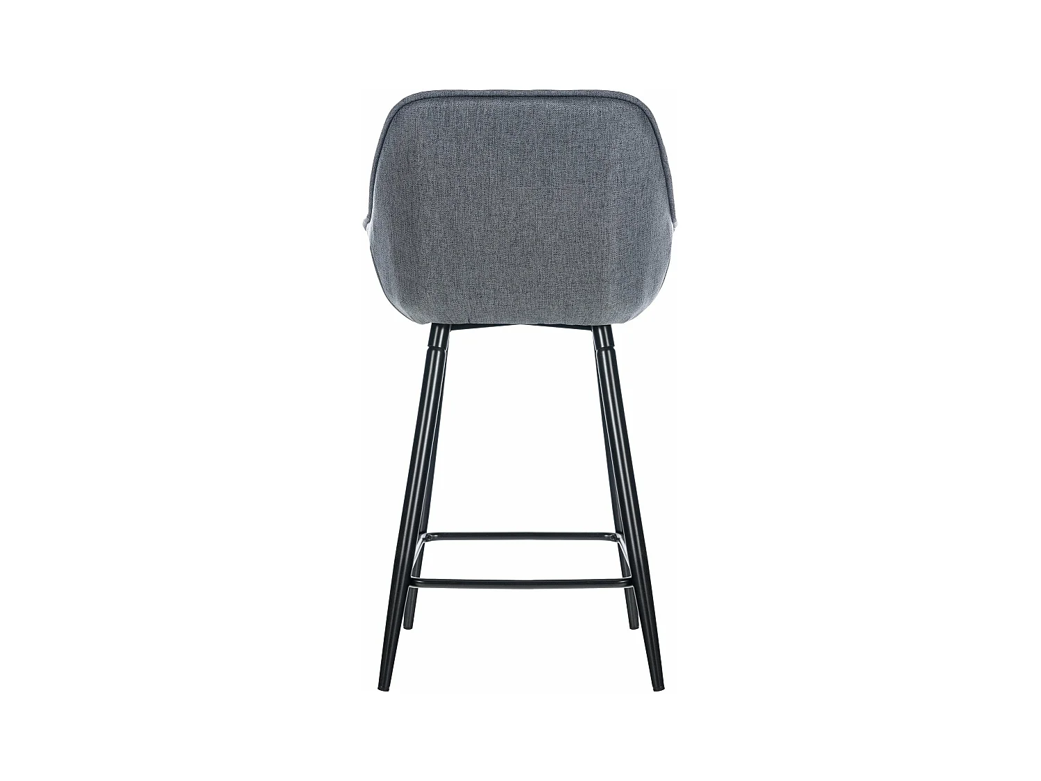 Tabouret de bar chaise métal grise 54 x 57.5 x 93.5 cm 10_0004899