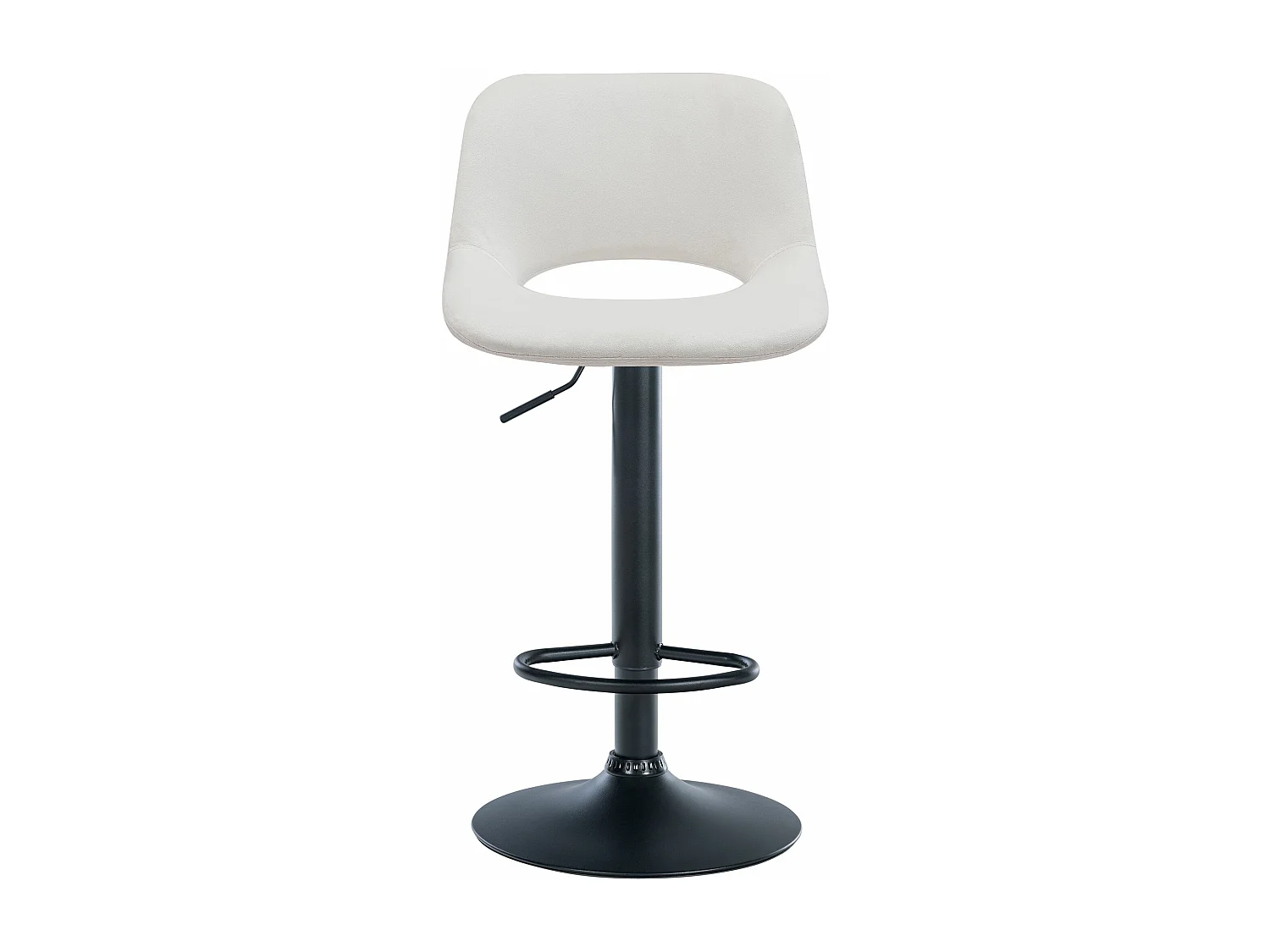 Tabourets de bar chaises métal crème 42 x 46 x 86 cm 10_0004079