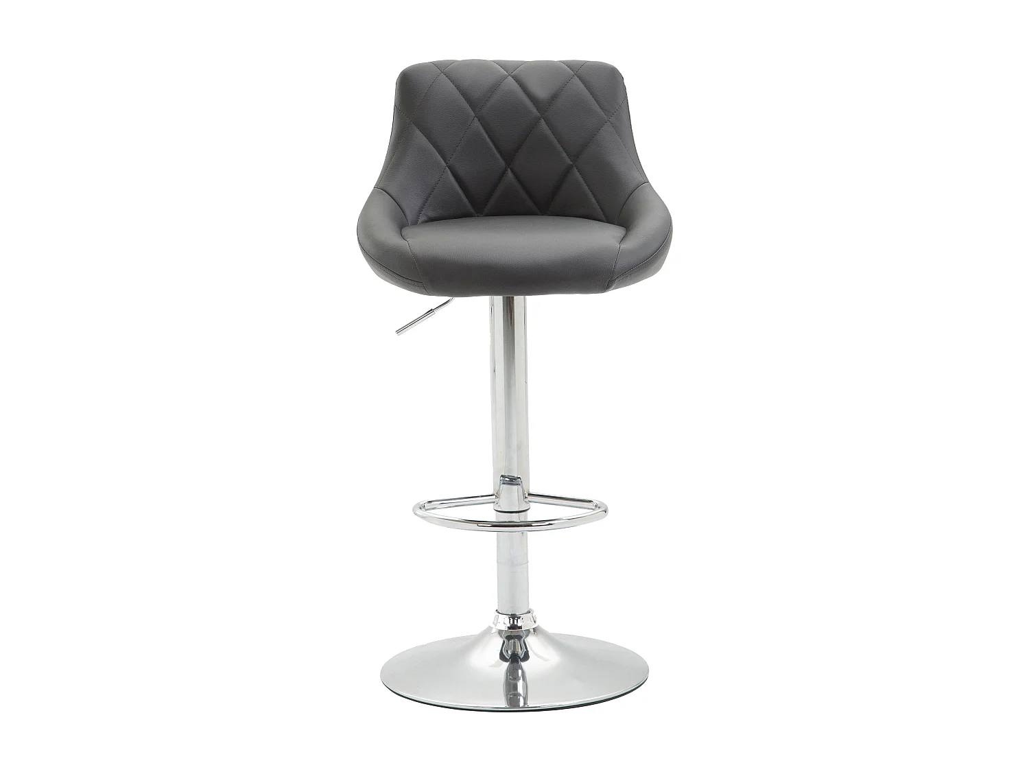 Tabouret de bar chaise métal grise 46 x 49 x 83 cm 10_0005082