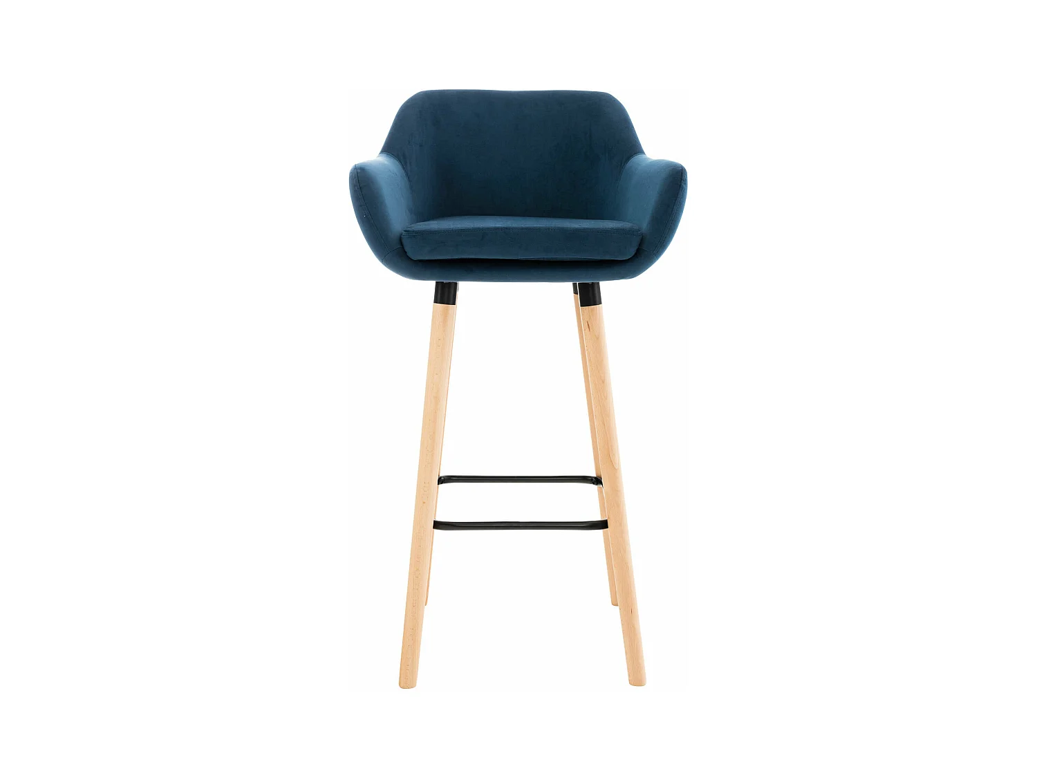 Tabouret de bar lounge métal bleue 55 x 46 x 99 cm 10_0004913