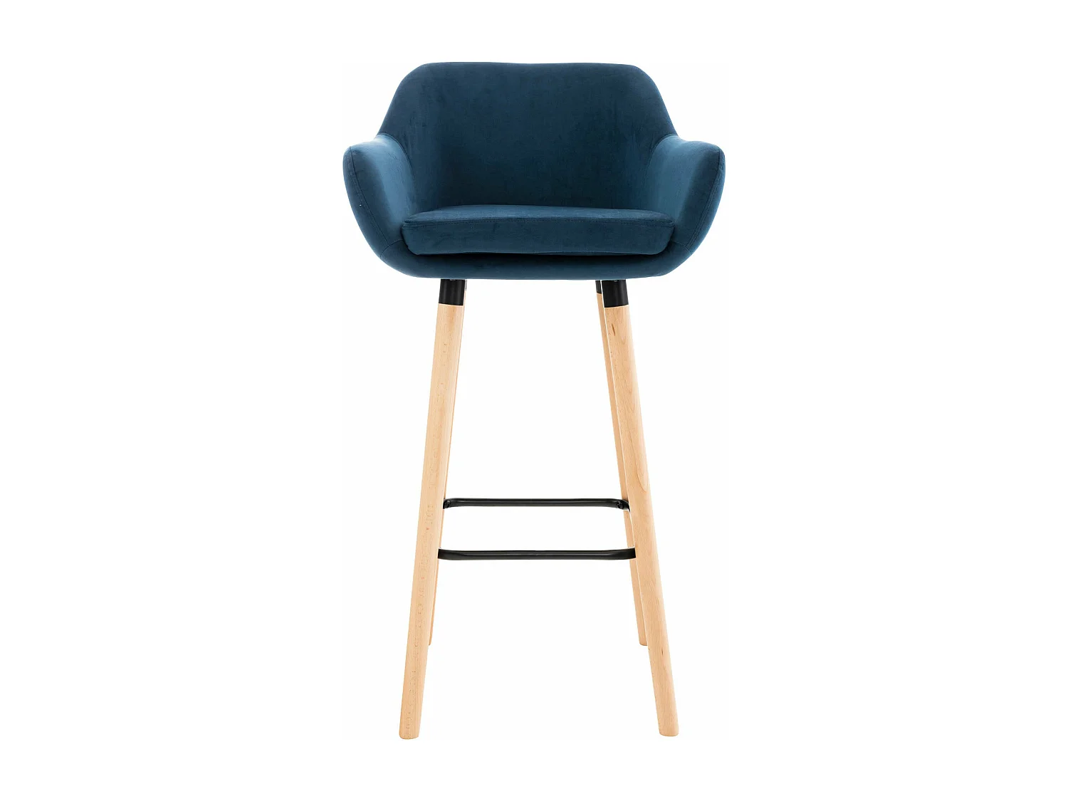 Tabouret de bar lounge métal bleue 55 x 46 x 99 cm 10_0004913