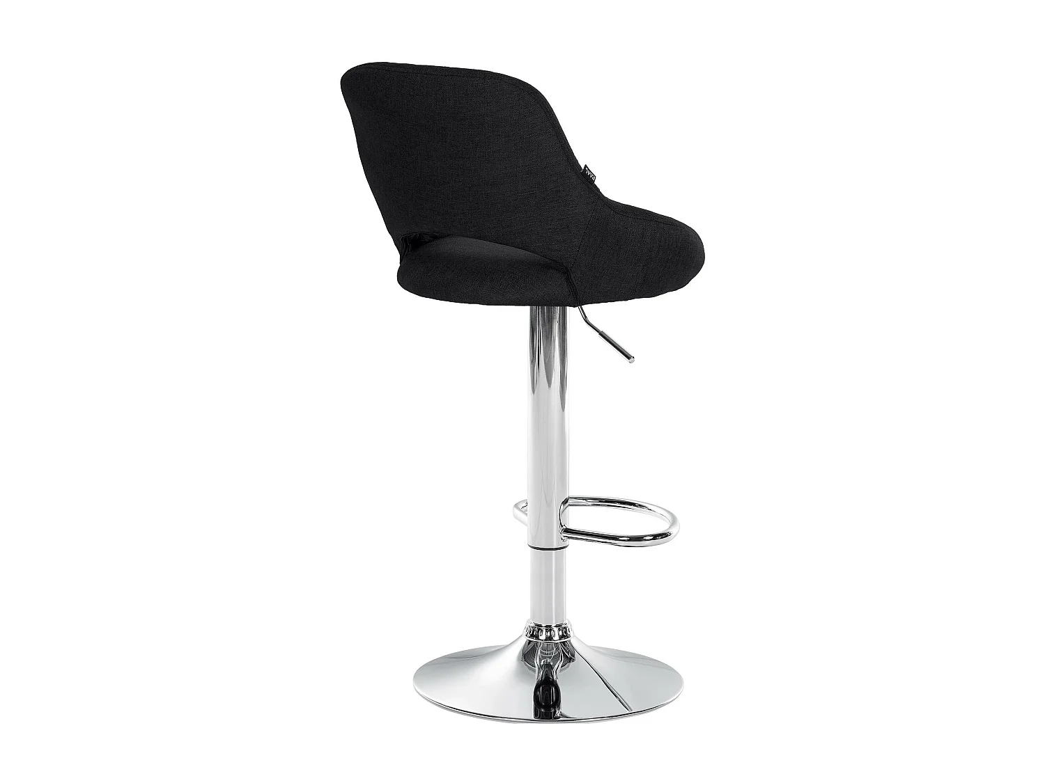 Lot de 2 tabourets métal argentée 47 x 48 x 85 cm 10_0004354