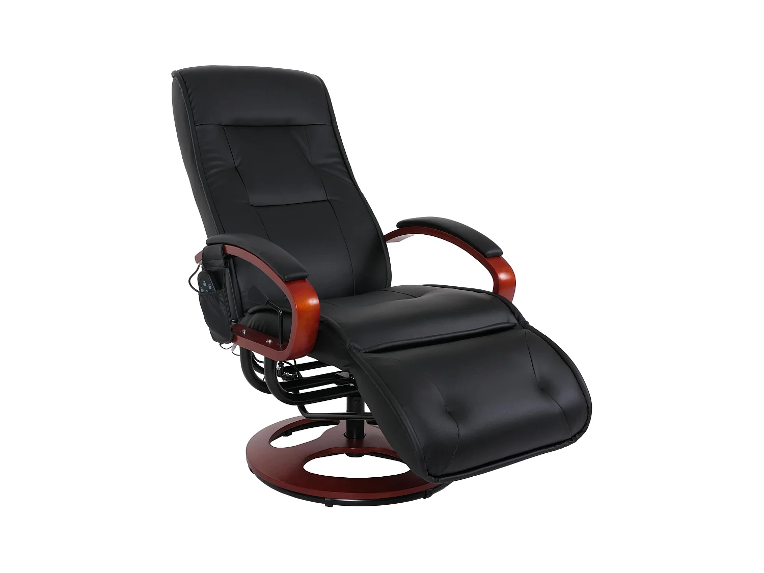 Fauteuil de relaxation fonction cuir noire 71 x 48 x 100 cm 04_0006381
